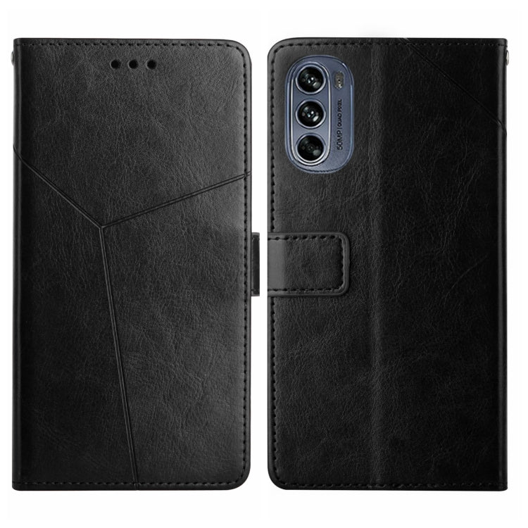Y Stitching Horizontal Flip Leather Phone Case