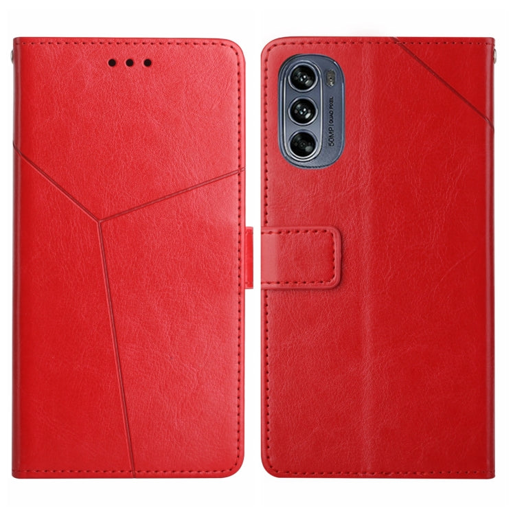 Y Stitching Horizontal Flip Leather Phone Case