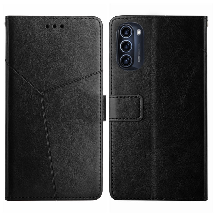 Y Stitching Horizontal Flip Leather Phone Case