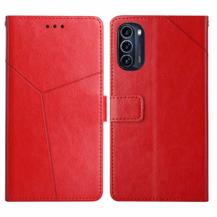 Y Stitching Horizontal Flip Leather Phone Case