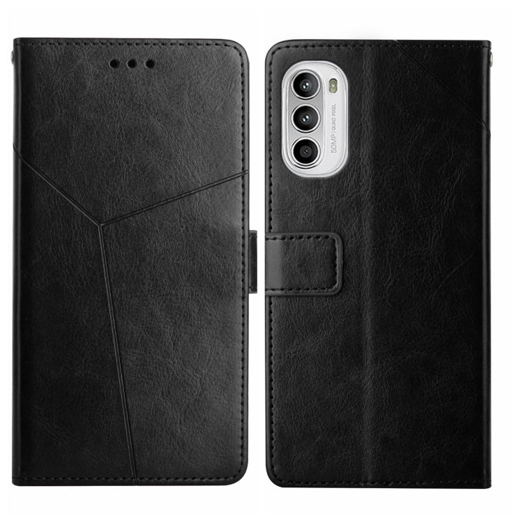 Y Stitching Horizontal Flip Leather Phone Case