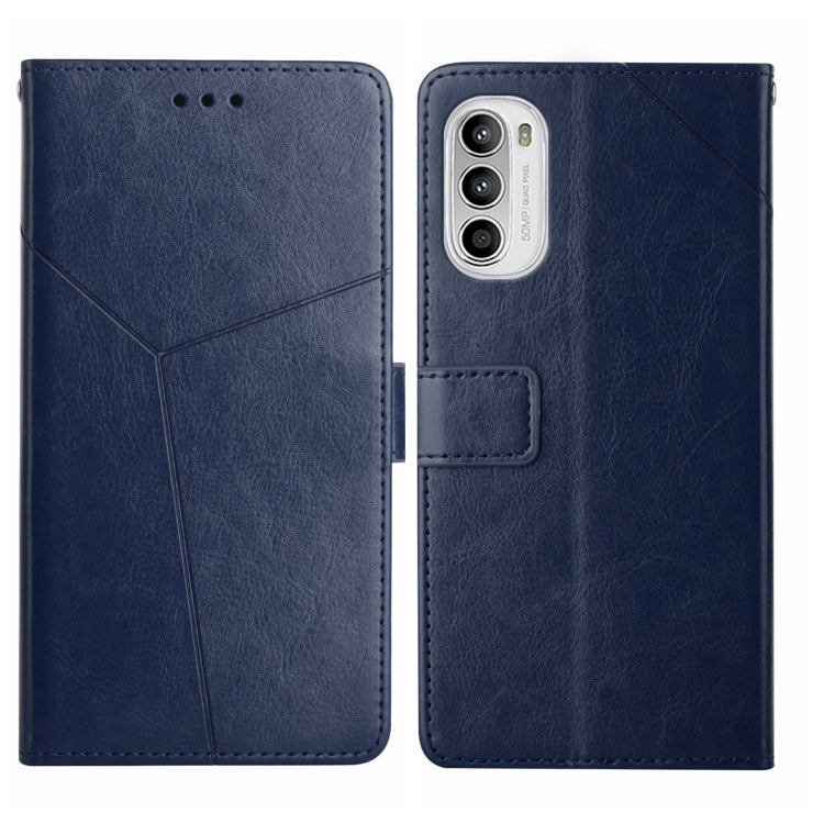 Y Stitching Horizontal Flip Leather Phone Case