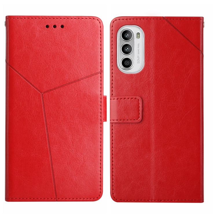 Y Stitching Horizontal Flip Leather Phone Case