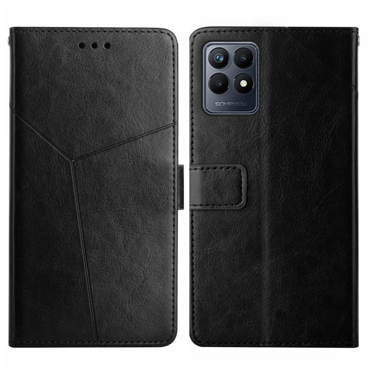 Y Stitching Horizontal Flip Leather Phone Case