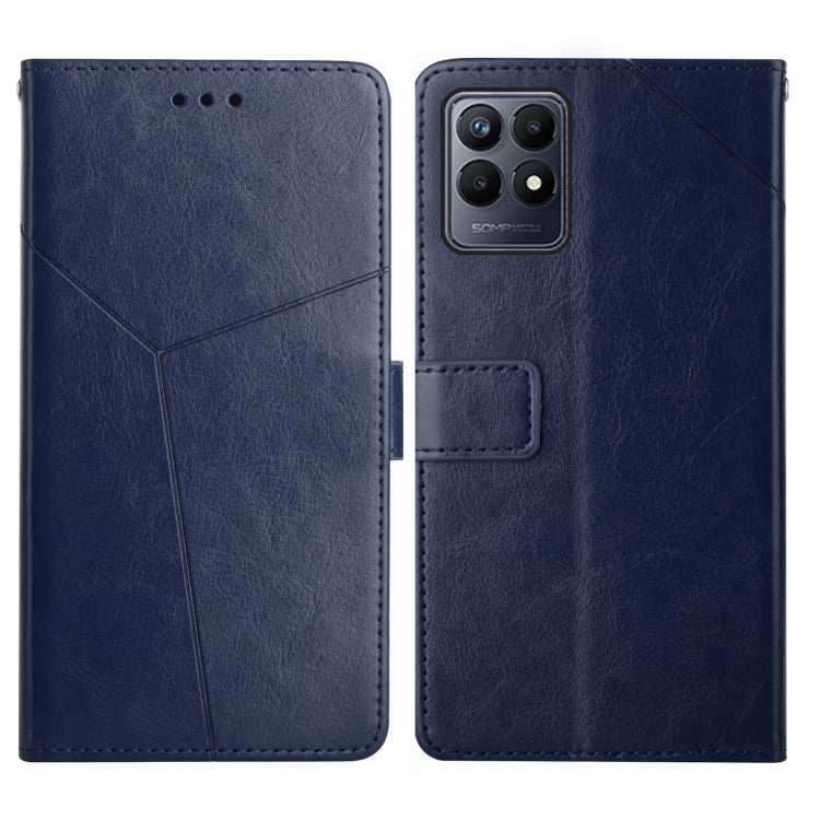 Y Stitching Horizontal Flip Leather Phone Case
