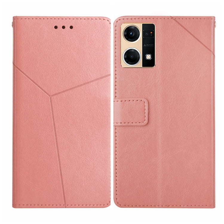 Y Stitching Horizontal Flip Leather Phone Case