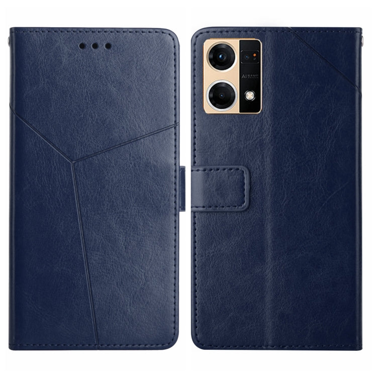 Y Stitching Horizontal Flip Leather Phone Case