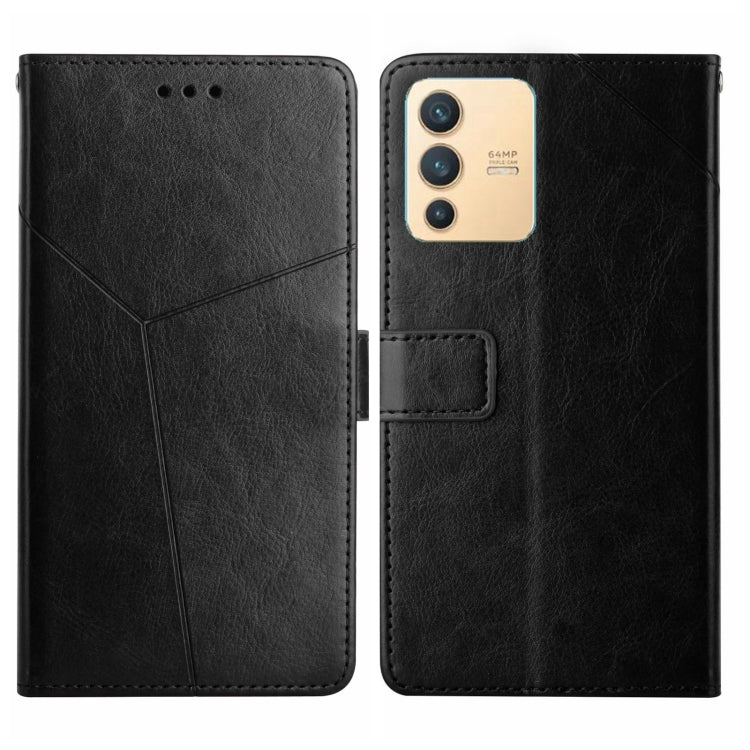 Y Stitching Horizontal Flip Leather Phone Case