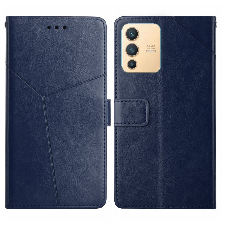 Y Stitching Horizontal Flip Leather Phone Case