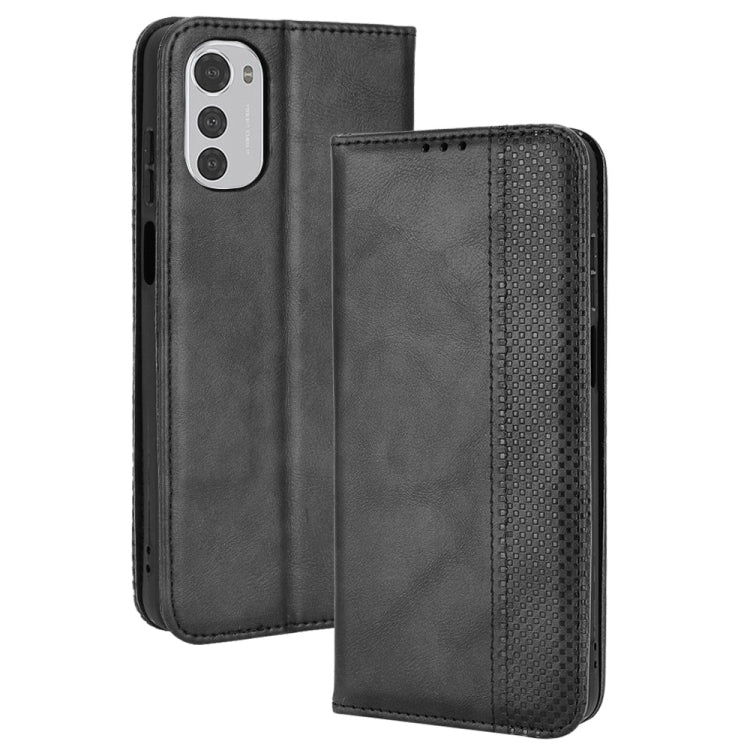 Magnetic Buckle Retro Crazy Horse Leather Phone Case