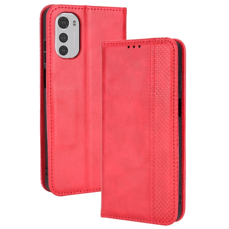Magnetic Buckle Retro Crazy Horse Leather Phone Case