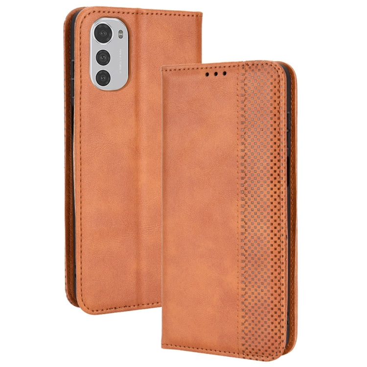 Magnetic Buckle Retro Crazy Horse Leather Phone Case