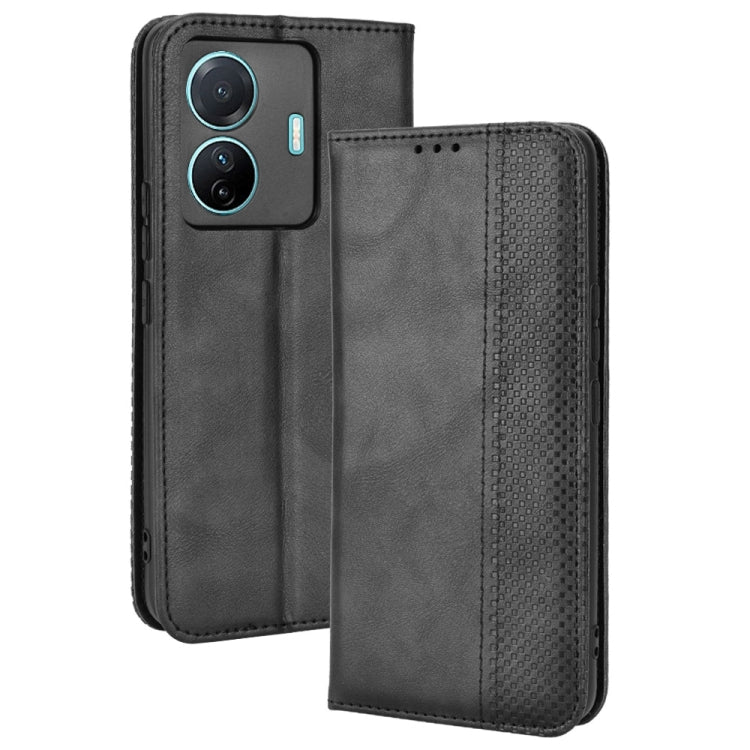 Magnetic Buckle Retro Crazy Horse Leather Phone Case