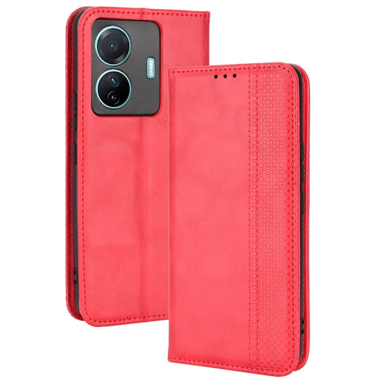 Magnetic Buckle Retro Crazy Horse Leather Phone Case