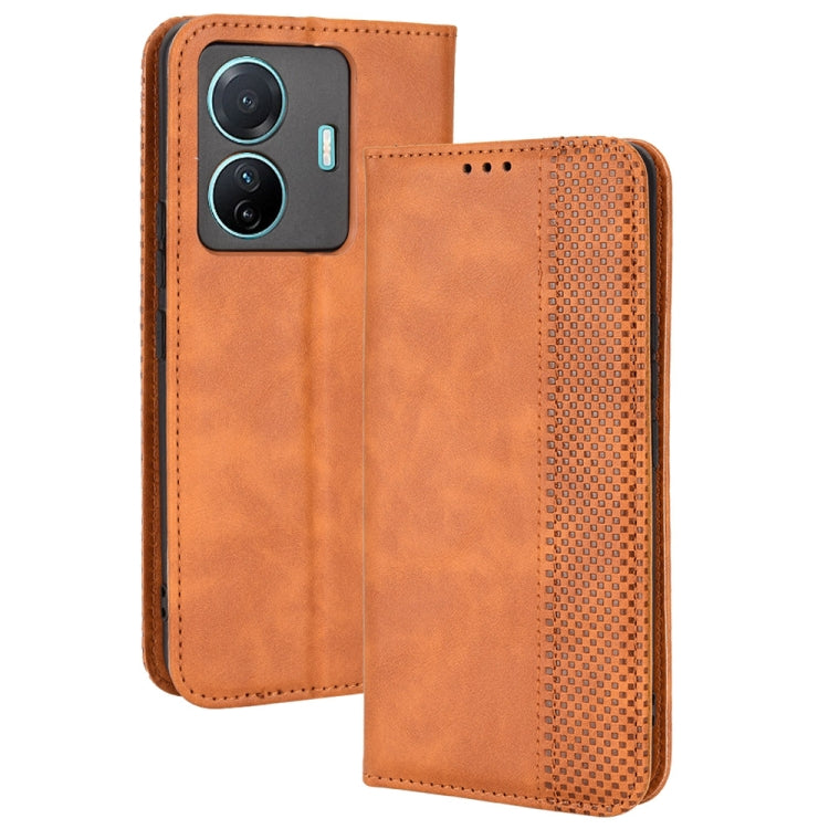 Magnetic Buckle Retro Crazy Horse Leather Phone Case