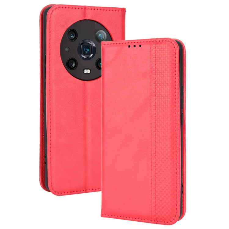 Magnetic Buckle Retro Crazy Horse Leather Phone Case