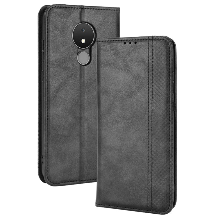 Magnetic Buckle Retro Crazy Horse Leather Phone Case