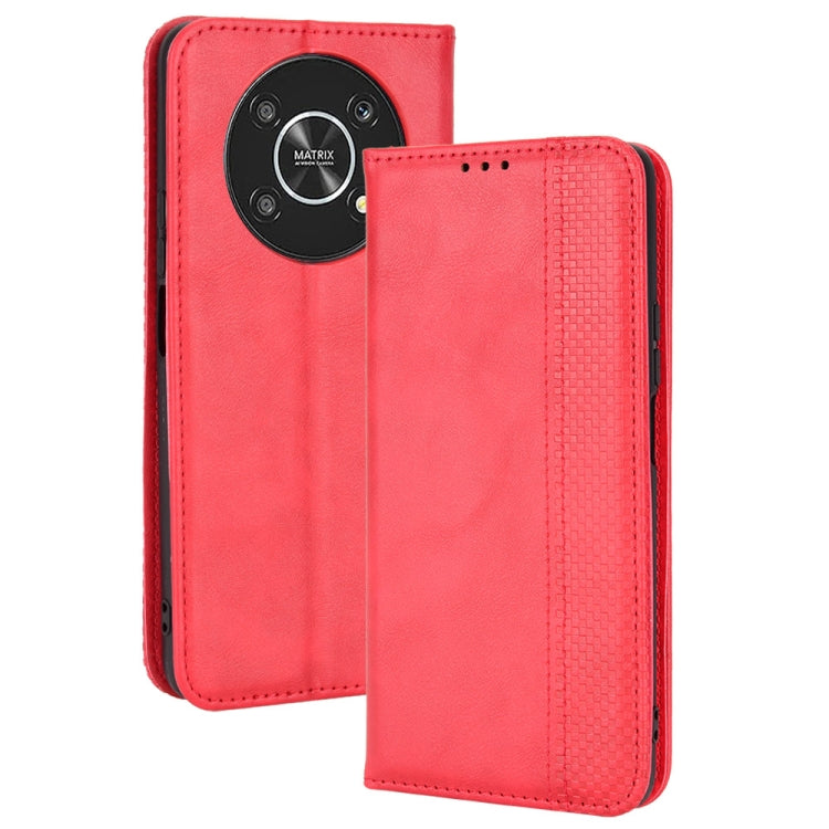 Magnetic Buckle Retro Crazy Horse Leather Phone Case