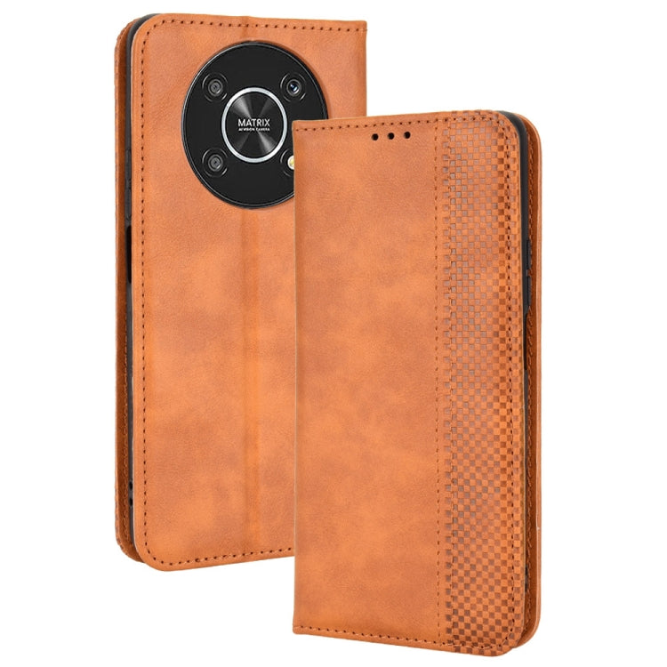 Magnetic Buckle Retro Crazy Horse Leather Phone Case