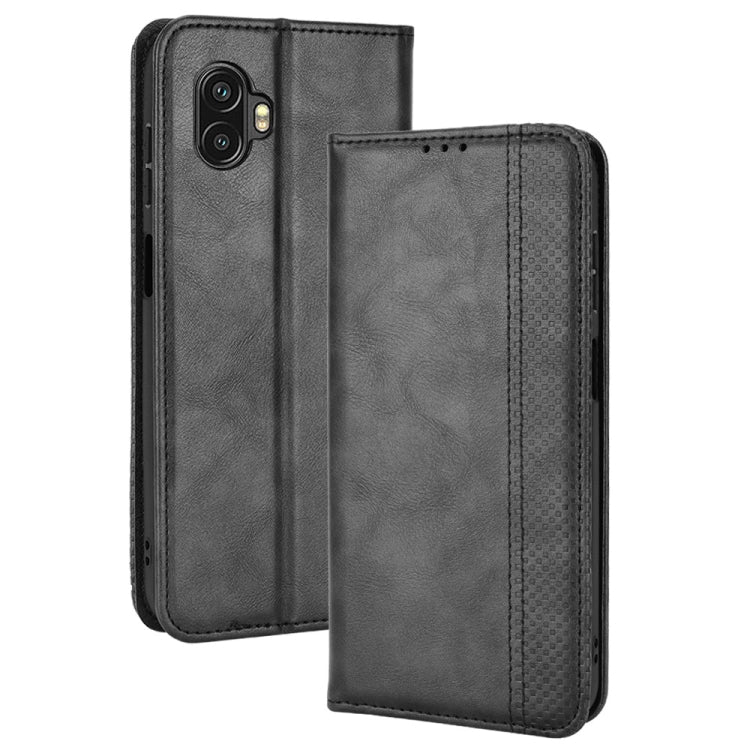 Magnetic Buckle Retro Crazy Horse Leather Phone Case