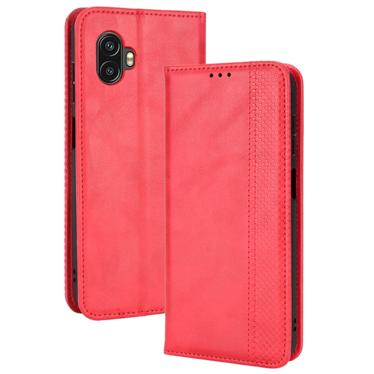 Magnetic Buckle Retro Crazy Horse Leather Phone Case