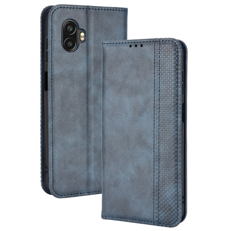 Magnetic Buckle Retro Crazy Horse Leather Phone Case