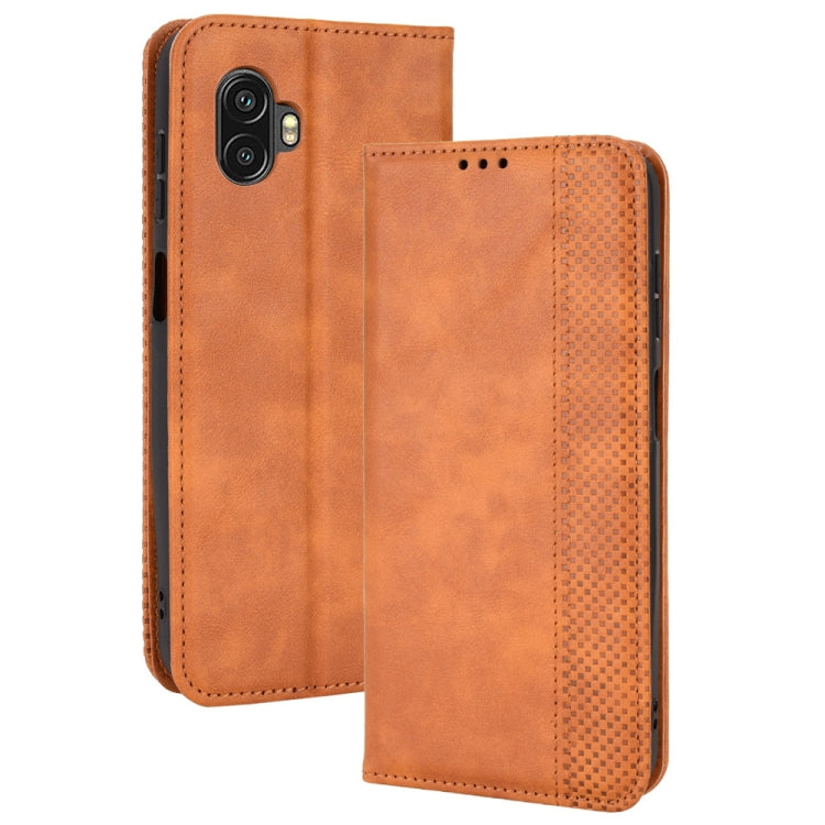 Magnetic Buckle Retro Crazy Horse Leather Phone Case