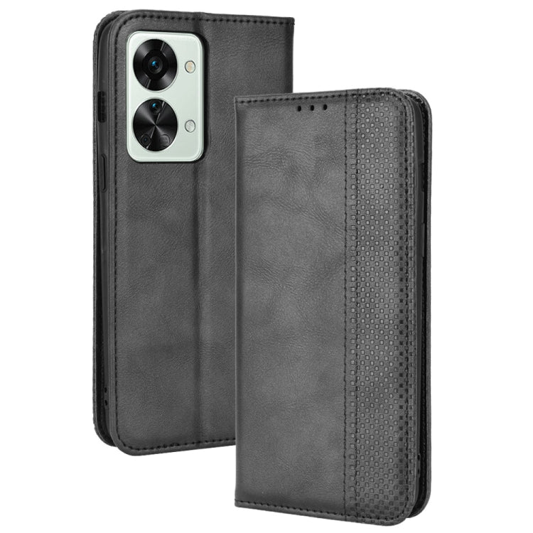 Magnetic Buckle Retro Crazy Horse Leather Phone Case
