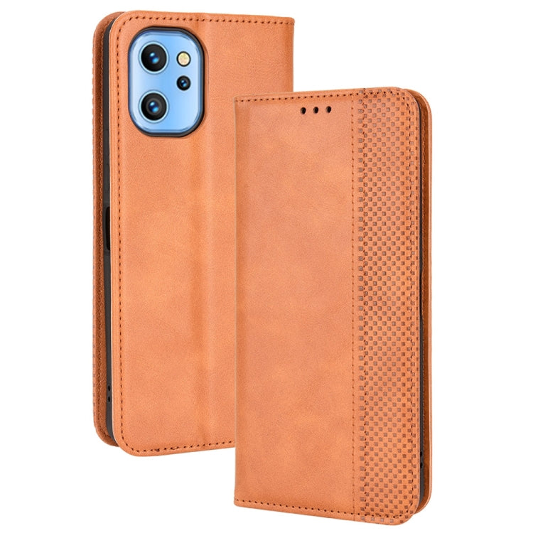 Magnetic Buckle Retro Crazy Horse Leather Phone Case
