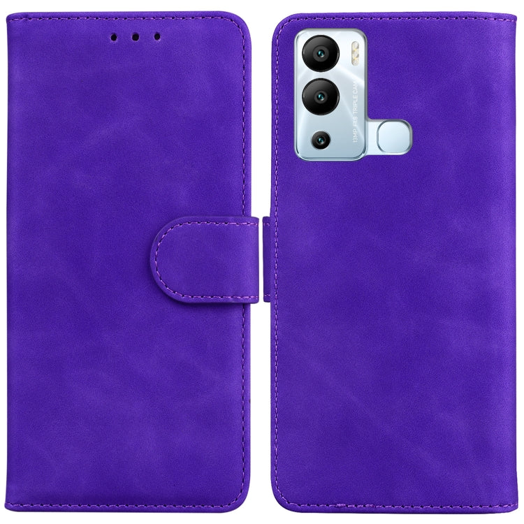 Skin Feel Pure Color Flip Leather Phone Case
