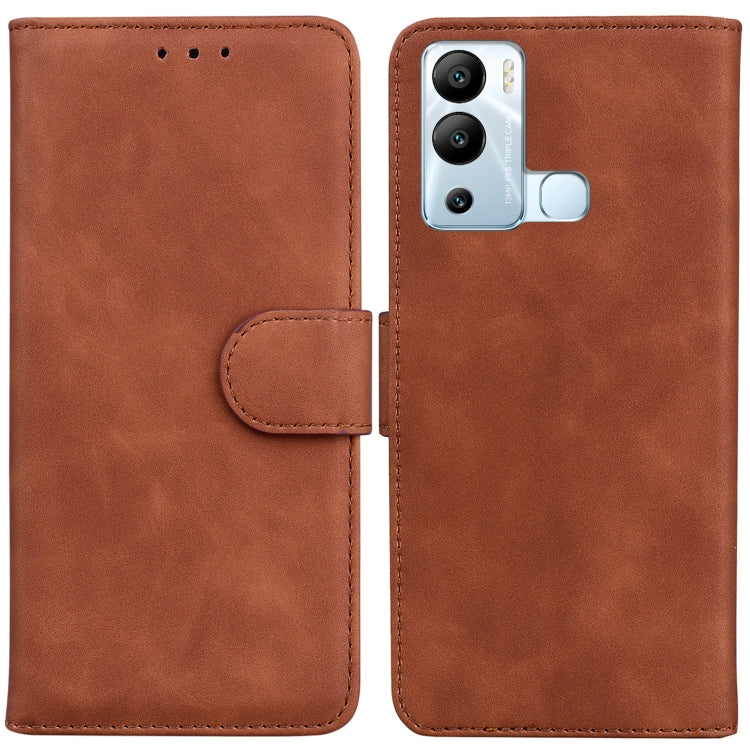 Skin Feel Pure Color Flip Leather Phone Case