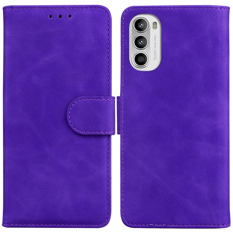 Skin Feel Pure Color Flip Leather Phone Case