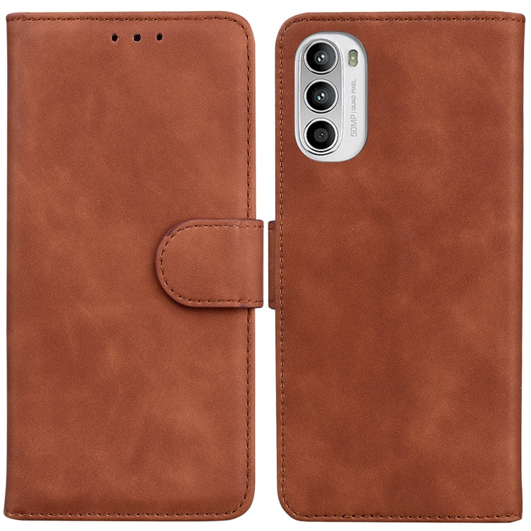 Skin Feel Pure Color Flip Leather Phone Case