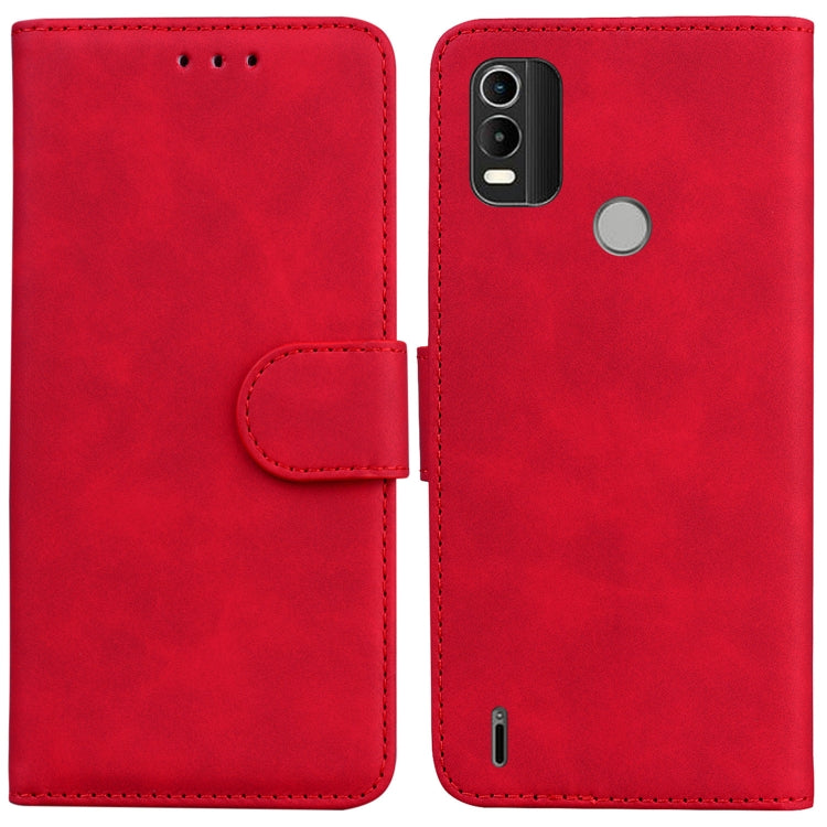 Skin Feel Pure Color Flip Leather Phone Case
