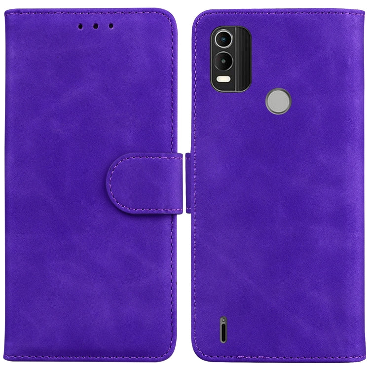 Skin Feel Pure Color Flip Leather Phone Case