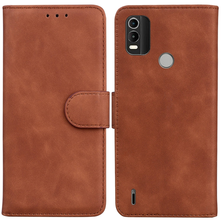 Skin Feel Pure Color Flip Leather Phone Case