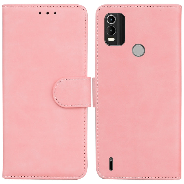 Skin Feel Pure Color Flip Leather Phone Case