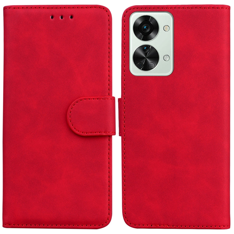 Skin Feel Pure Color Flip Leather Phone Case