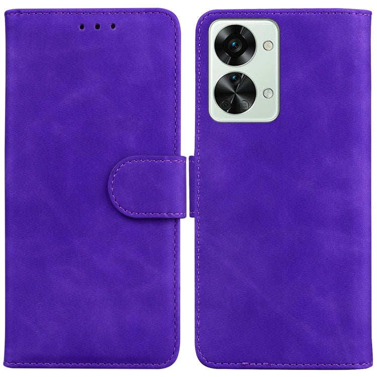 Skin Feel Pure Color Flip Leather Phone Case