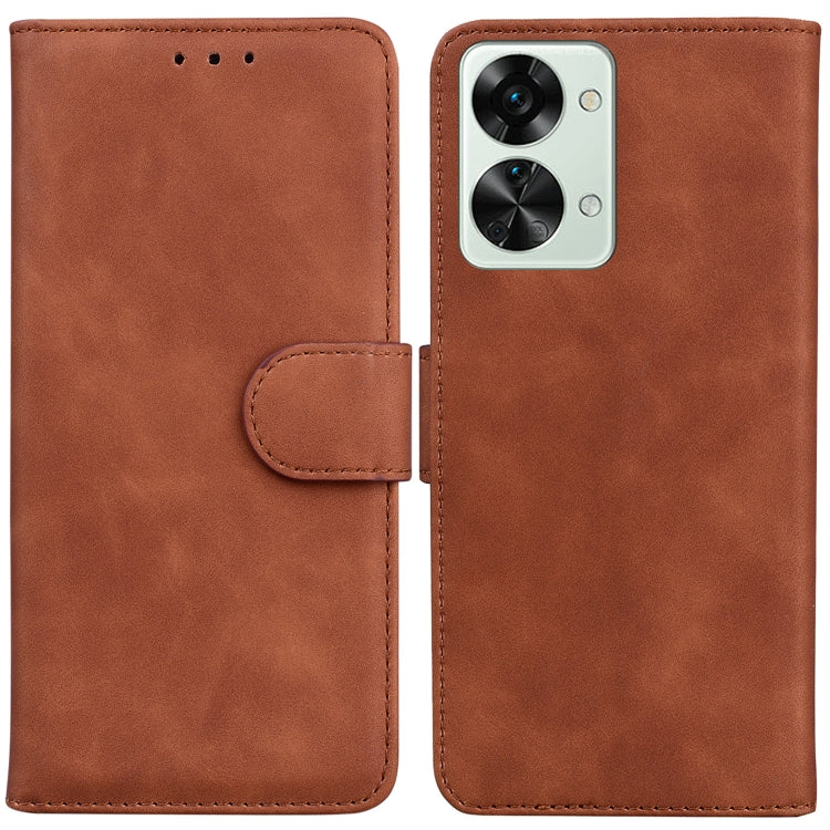 Skin Feel Pure Color Flip Leather Phone Case
