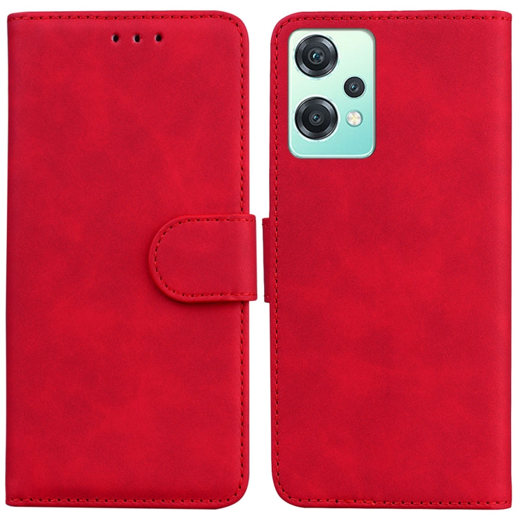 Skin Feel Pure Color Flip Leather Phone Case