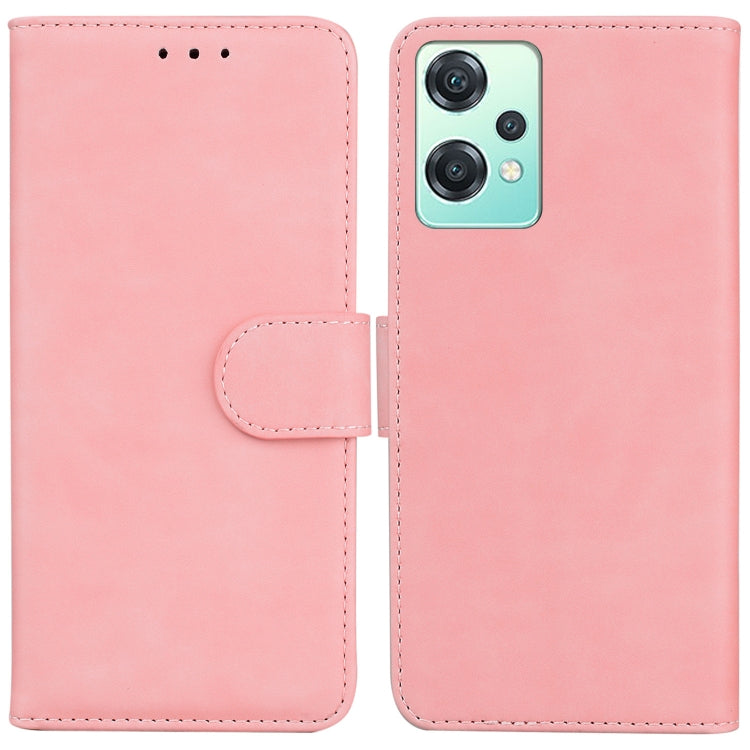 Skin Feel Pure Color Flip Leather Phone Case