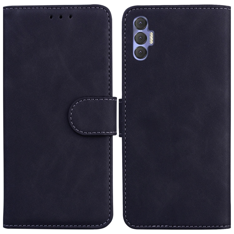 Skin Feel Pure Color Flip Leather Phone Case