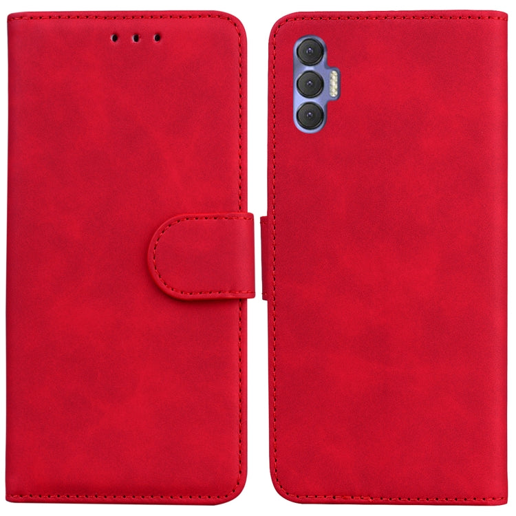Skin Feel Pure Color Flip Leather Phone Case
