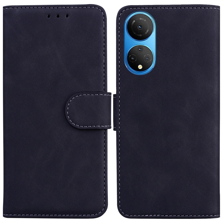 Skin Feel Pure Color Flip Leather Phone Case