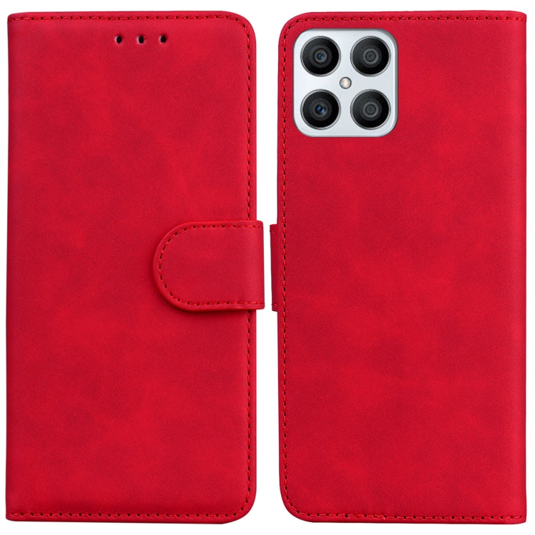 Skin Feel Pure Color Flip Leather Phone Case