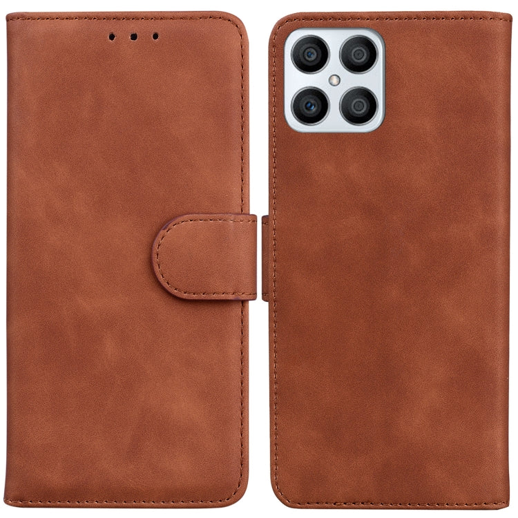 Skin Feel Pure Color Flip Leather Phone Case