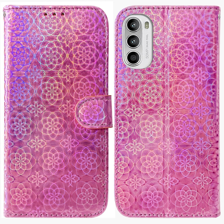 Colorful Magnetic Buckle Leather Phone Case