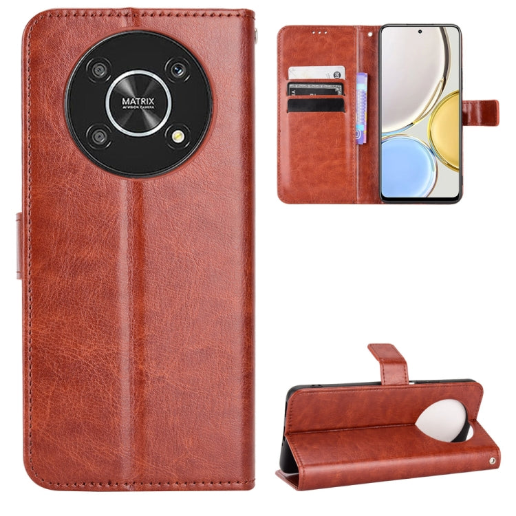 Crazy Horse Texture Horizontal Flip Phone Leather Case