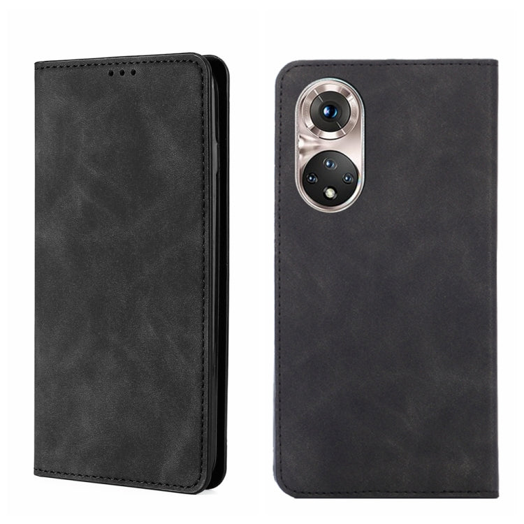 Skin Feel Magnetic Horizontal Flip Leather Phone Case